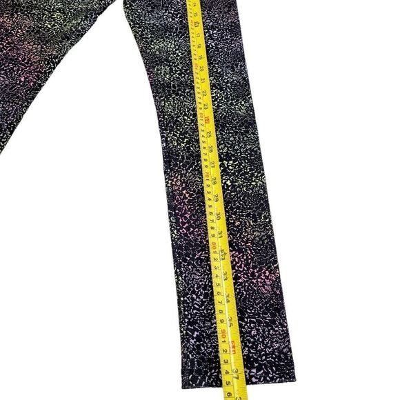 2/$20 Athletic Works Black With Colourful Pattern Leggings Pants Size: Youth XL - Picture 6 of 7